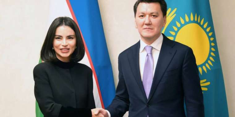 Ерлан Қарин Өзбекстан президентінің көмекшісі Саида Мирзиёевамен кездесті