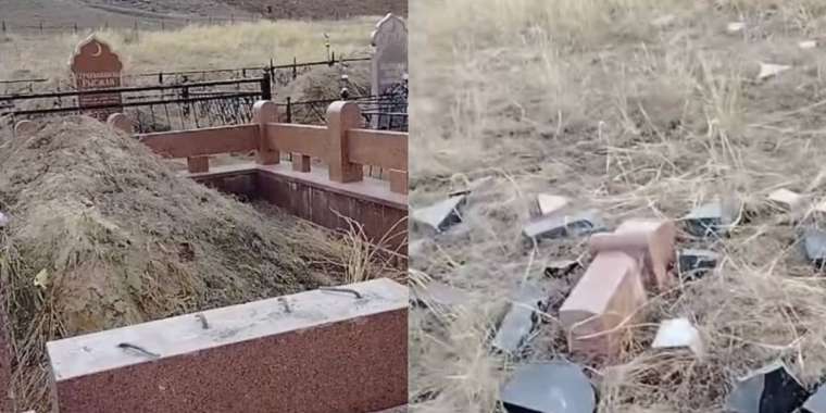 Сатыда зираттарды қиратқан күдікті ұсталды