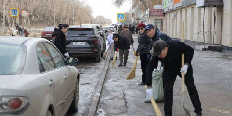 «Таза Қазақстан»: Жезқазғанда сенбілік өтті