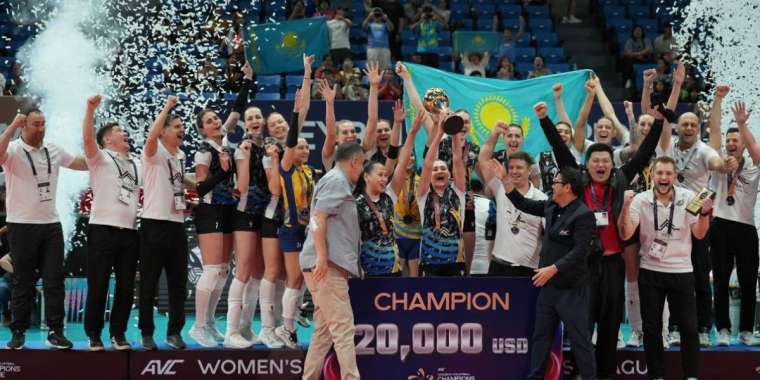 «Жетісу» волейболшы қыздары Азияның клубтық Чемпиондар лигасындағы тұңғыш алтын медалін иеленді