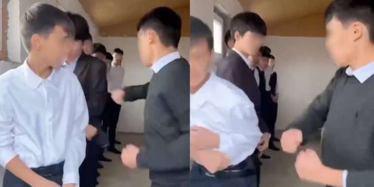 Желіде бір оқушы басқа балаларды аяусыз ұрып жатқан видеосы тарады
