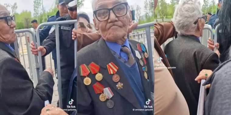 Астанада тыл ардагері парадқа кіре алмаған