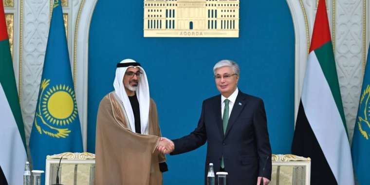 Тоқаев пен Абу Дабидің Тақ мұрагері өзара ынтымақтастық бойынша құжат алмасты