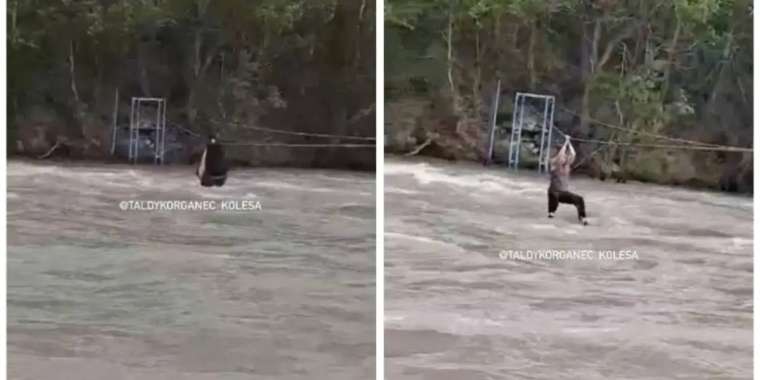 Өзеннен арқанмен өтпек болып, суға құлап кеткен әскери қызметкердің денесі табылды