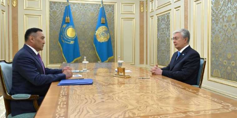 Президент ҰҚК төрағасы Ермек Сағымбаевты қабылдады