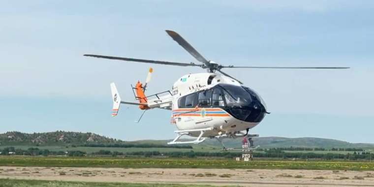 ТЖМ тікұшағы ауыр жағдайдағы баланы шұғыл түрде тасымалдады