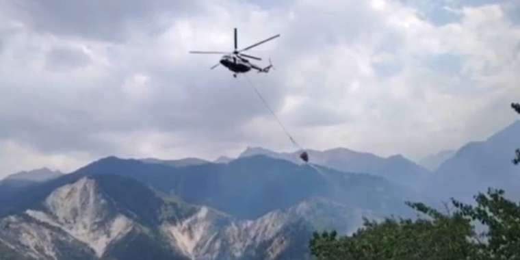 Алматы облысында құрғақ шөп өртеніп жатыр