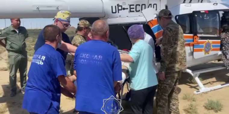 Қызылорда тұрғыны тікұшақпен шұғыл ауруханаға жеткізілді