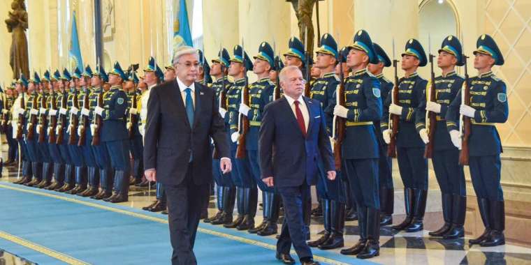 Қасым-Жомарт Тоқаев Ақордада Иордания Королін қарсы алды