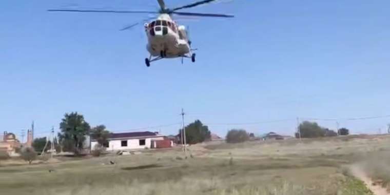 Жаңа туған нәресте ТЖМ тікұшағымен аман-есен құтқарылды