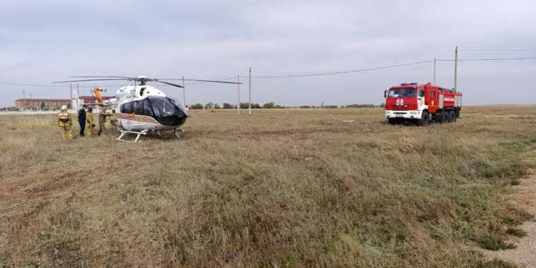 Көкшетауда ТЖМ тікұшағы шұғыл рейс жасады