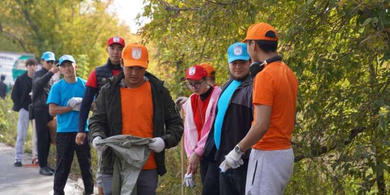 Өскеменде Дүниежүзілік тазалық күні өтті
