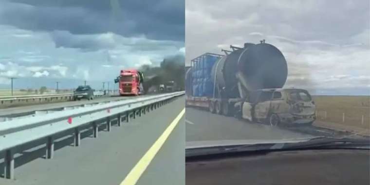 Тағы да жол апаты: Трассада 5 адам қаза тауып, көлік өртеніп кетті