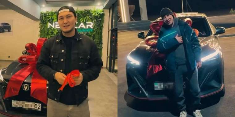 Жігер Ауыпбаев інісіне су жаңа көлік сыйлады