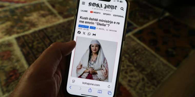 Албанияда виртуалды министр пайда болды