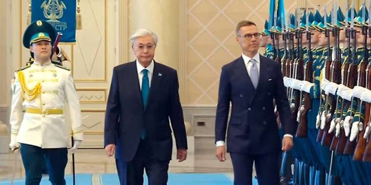 Қасым-Жомарт Тоқаев Финляндия Президентін Ақордада қарсы алды