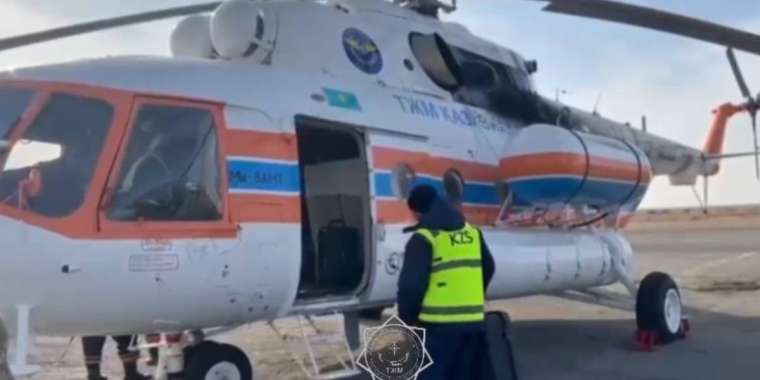 Ұлытау облысында жоғалған ер адам табылып, ТЖМ тікұшағымен жеткізілді