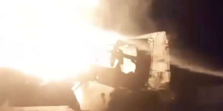 Қостанай облысында дизель толы автоцистерна өртеніп кетті