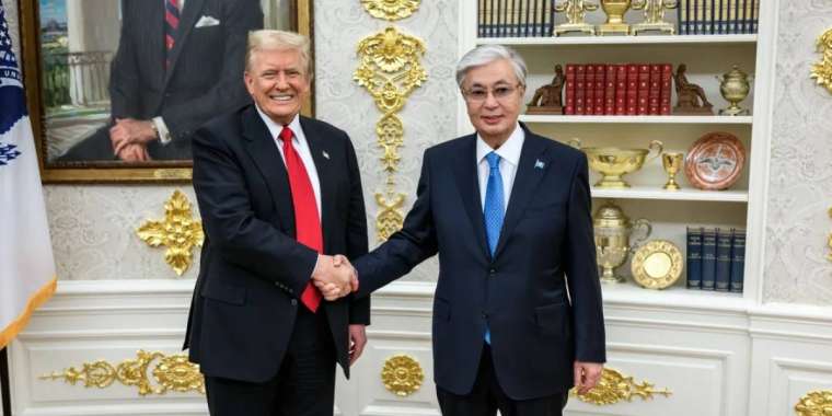 Ақ үй сайтына Трамп пен Тоқаевтың кездесуінен фотолар шықты