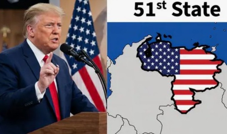 Трамп АҚШ туының түсіне боялған Венесуэла картасын жариялады