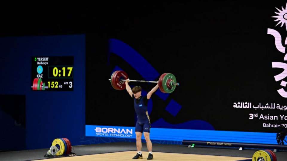 Бейбарыс Ерсейіт ауыр атлетикадан Азия ойындарындағы екінші медалін жеңіп алды