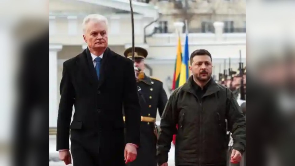 Литва Украинаға қолдауын күшейтпек: Зеленский Вильнюске ресми сапармен барды