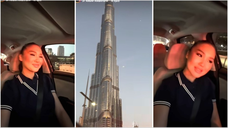 Тұрсынбек Қабатовтың тұңғыш қызы Дубай көшелерінде ән айтты (ВИДЕО)