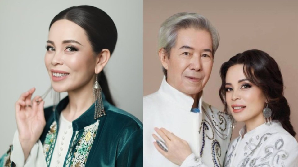 "Алладан сұрарым – алдымда аман жүрші": Әнші Нұрғали Нүсіпжанов өзінен 45 жас кіші әйеліне әсерлі сөзін арнады (ФОТО)