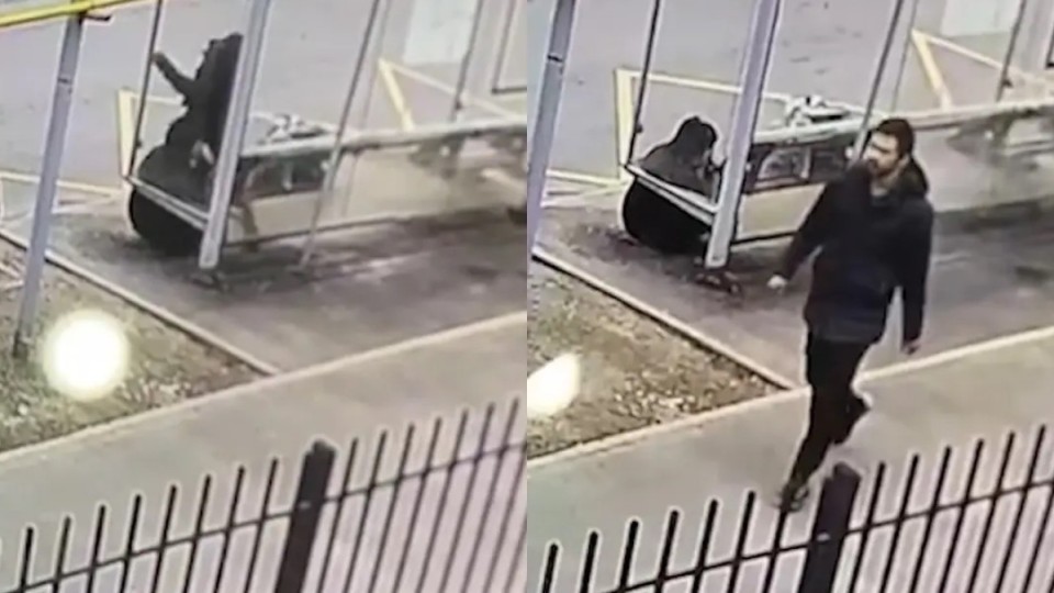 Алматыда жас жігіт зейнеткер әйелді аялдамада аяусыз ұрып кеткен