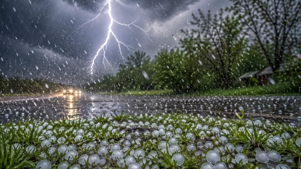 26 сәуірге арналған ауа райы болжамы: найзағай, бұршақ және қатты жел күтіледі