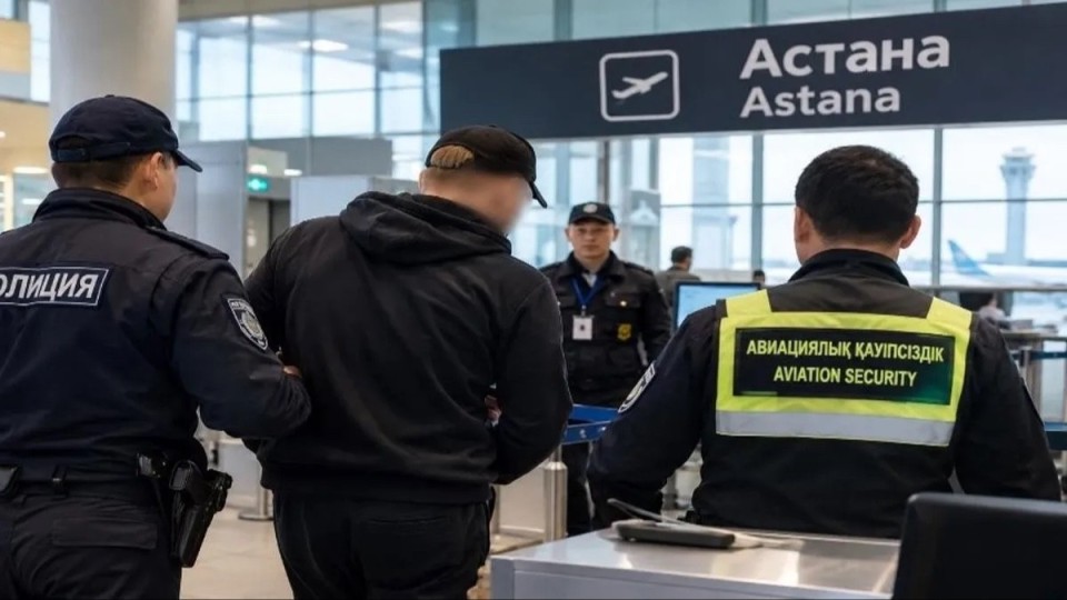 Астана әуежайында әзілдеген шетелдік азамат рейстен түсірілді