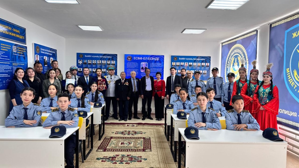 Жәнібек ауданында «Жас сақшы» полиция сыныбы ашылды